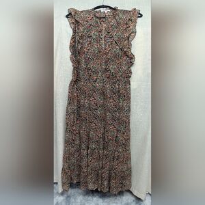 BB Dakota Floral Maxi Dress in Black, Pink, Green